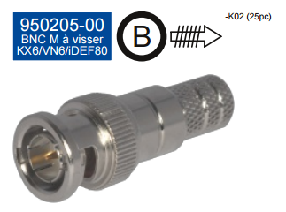 BNC - M A VISSER KX6 par 25pcs