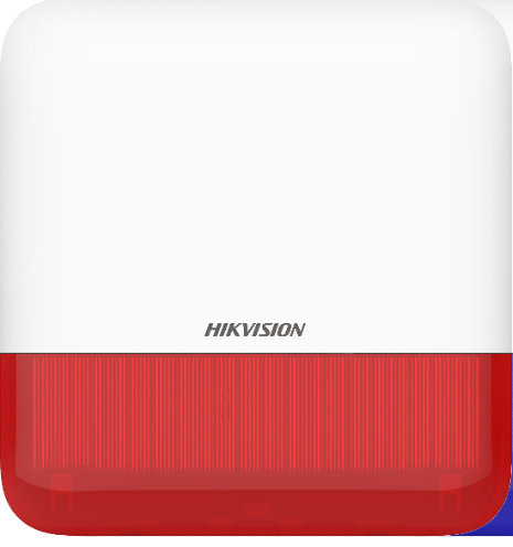 Sirène extérieure sans fil flash rouge AX PRO HIKVISION DS-PS1-E-WE/Red